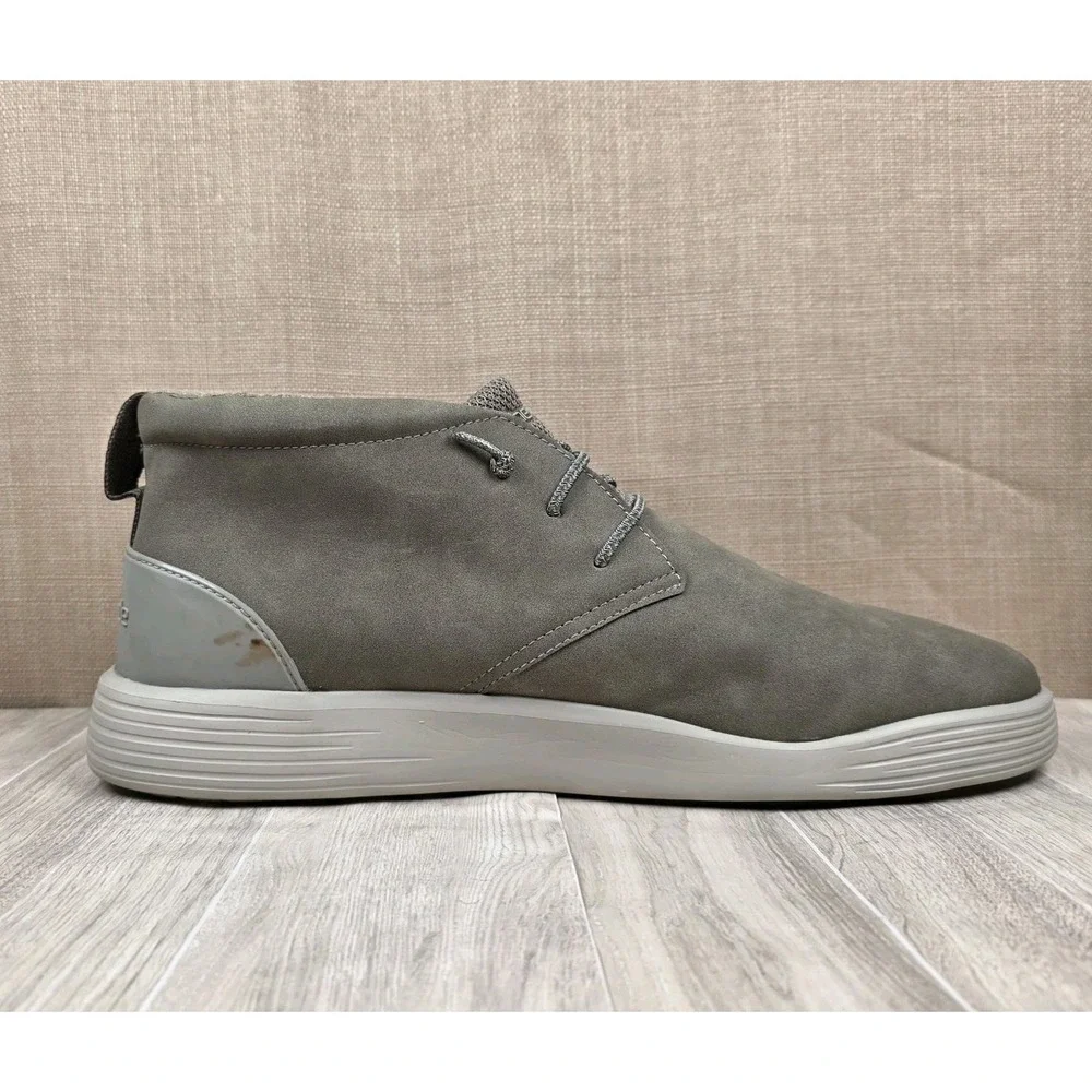 Hey Dude Jo Faux Leather Chukka Ankle Boots Light Tan Nut Men's Size 14 Shoes